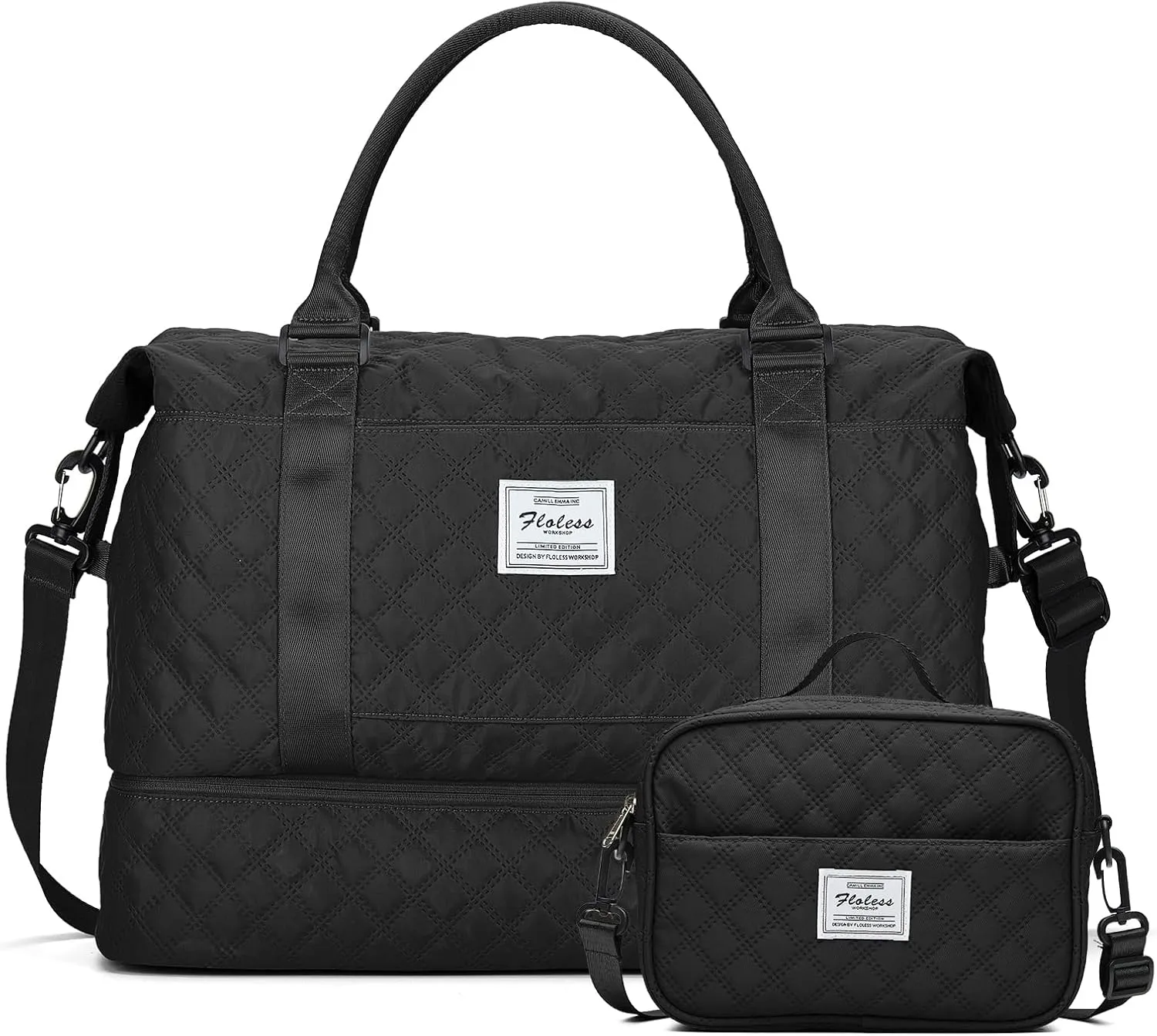 Travel Duffel Bag,Sports Tote Gym Bag,Shoulder Weekender Overnight Bag for Women