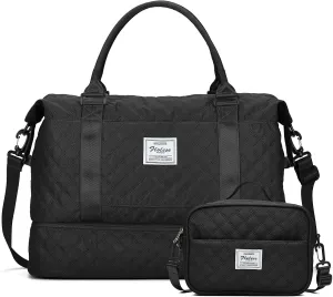 Travel Duffel Bag,Sports Tote Gym Bag,Shoulder Weekender Overnight Bag for Women