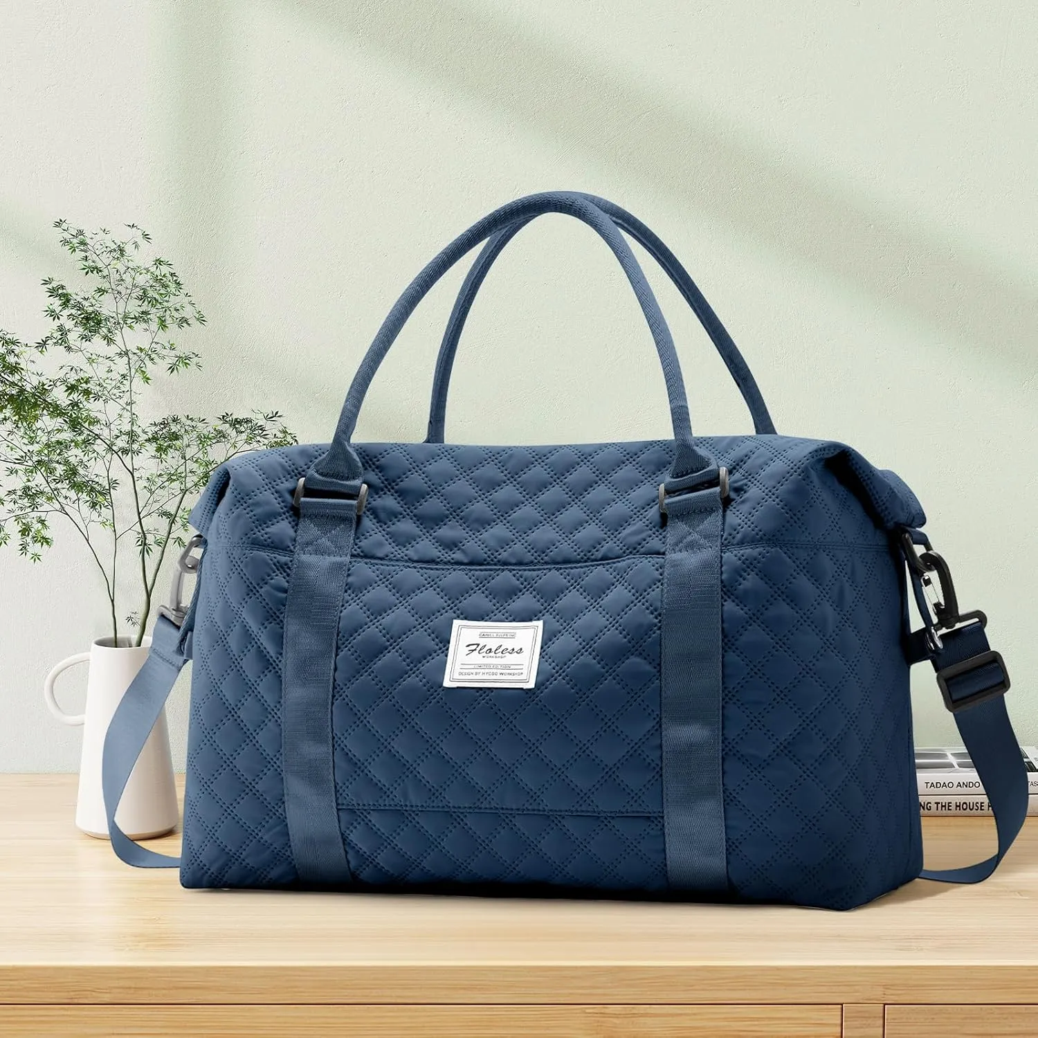 Travel Duffel Bag,Sports Tote Gym Bag,Shoulder Weekender Overnight Bag for Women