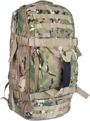 Travel Duffle Bag Backpack for Men - Large Tactical Bags Weekender Gym Bag for Overnight Traveling Military Workout Deployment Sports (Camo, 45L)