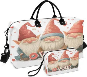 Travel Duffle Bag, Cute Three Dwarf Gym Bag with Storage Bag Weekender Overnight Bag for Men Women Trip Sports Yoga