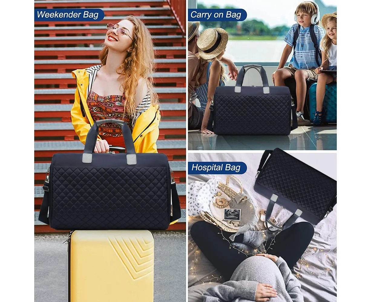 Travel Duffle Bag For Women Weekender Overnight Bags Large Capacity Carry O