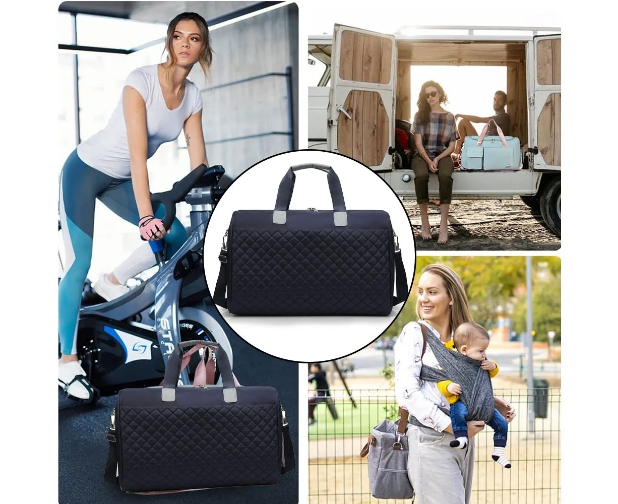 Travel Duffle Bag For Women Weekender Overnight Bags Large Capacity Carry O