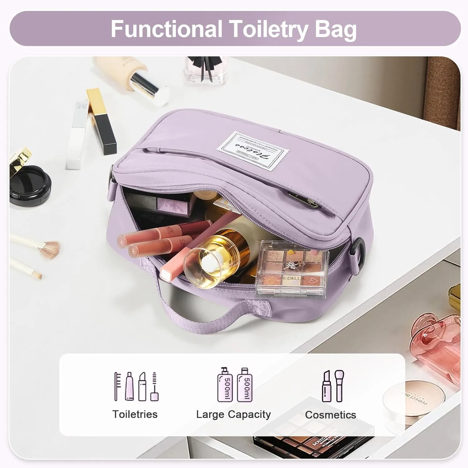 Travel Duffle Bag for Women,Weekender Overnight Bag with Shoe Compartment,Carry on Personal Item Travel Bag,3 Pcs Set