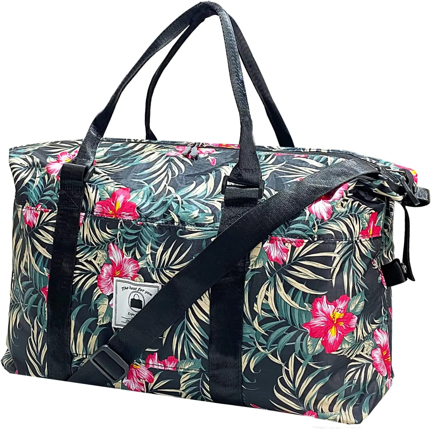 Travel Duffle Bag, Waterproof Sport Tote Gym Bag for Women Men, Overnight Weekender Carry On Bag with Wet Pocket