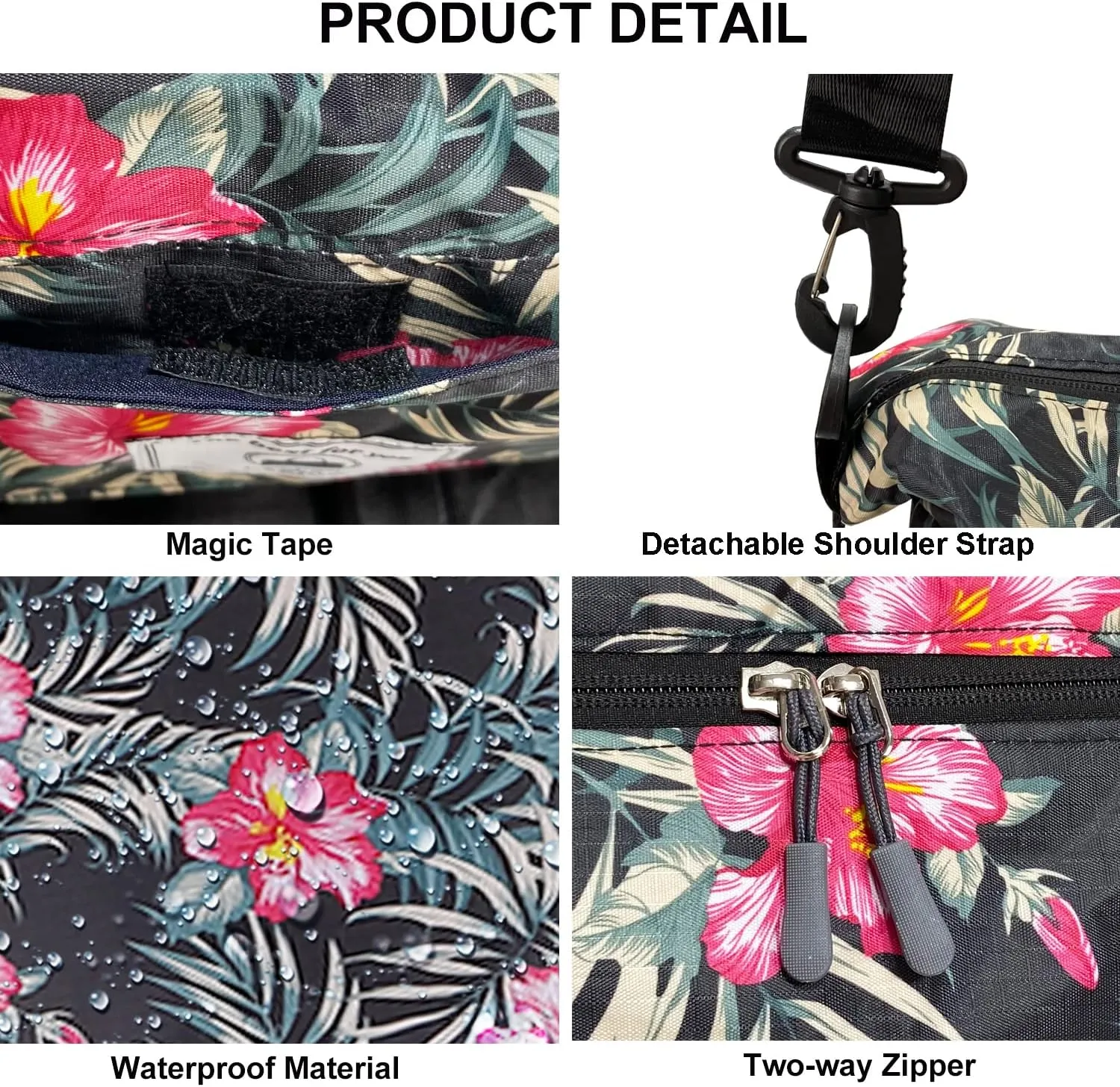Travel Duffle Bag, Waterproof Sport Tote Gym Bag for Women Men, Overnight Weekender Carry On Bag with Wet Pocket