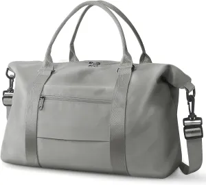 Travel Duffle Bag, Waterproof Weekender Bag Carry On Tote Bags for Women, Travel Essentials Sport Gym Bag for Men, Hospital Bag for Labor and Delivery, Overnight Bag Luggage Bag with Trolley Sleeve