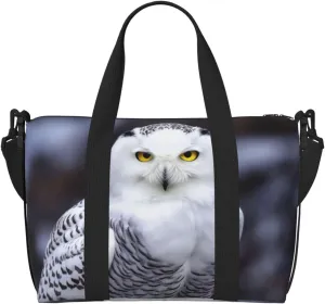 Travel Duffle Bag Weekender Bags for Men Women Adjustable Large Capacity Weekender Overnight Bag Carry On Tote Bags Waterproof Sport Gym Bag for Travel Yoga, Arctic Owl, One Size
