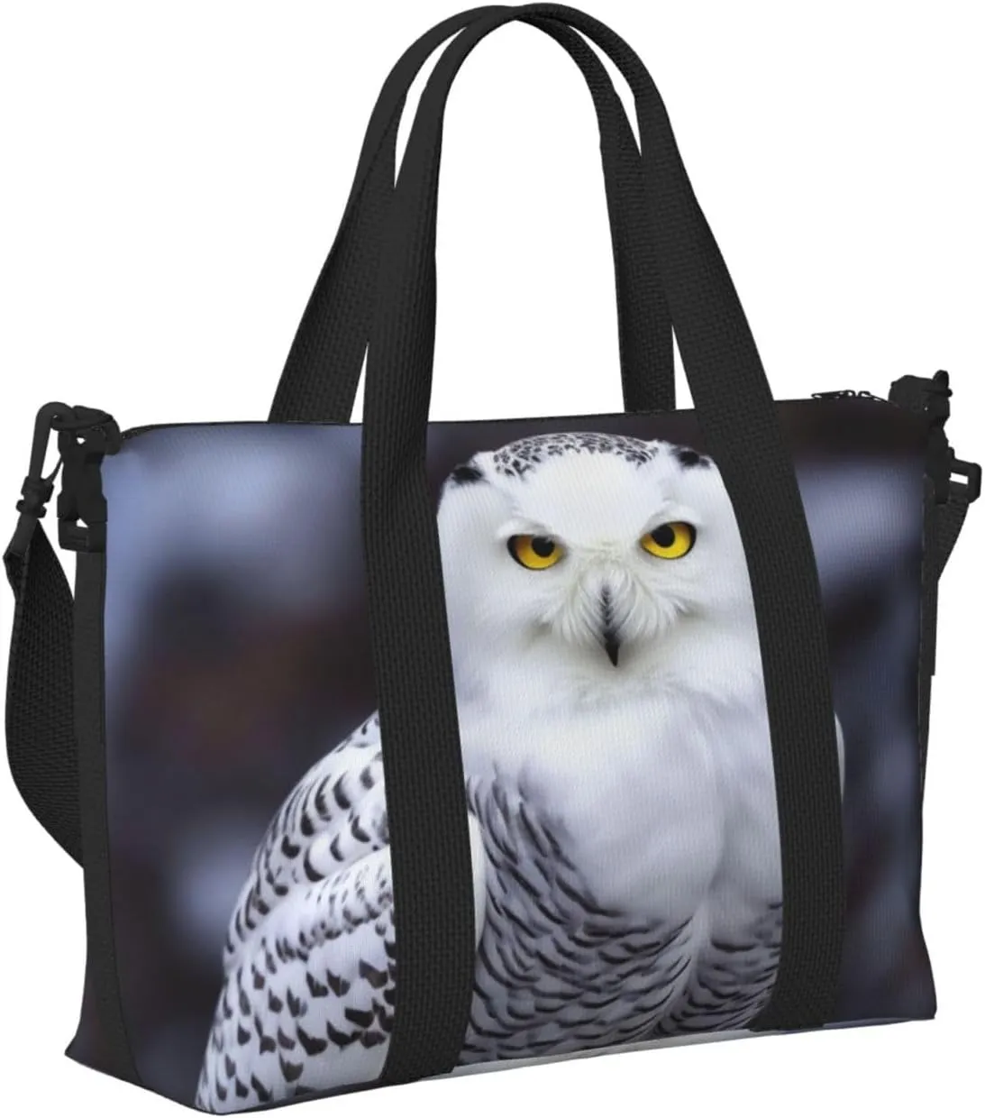 Travel Duffle Bag Weekender Bags for Men Women Adjustable Large Capacity Weekender Overnight Bag Carry On Tote Bags Waterproof Sport Gym Bag for Travel Yoga, Arctic Owl, One Size