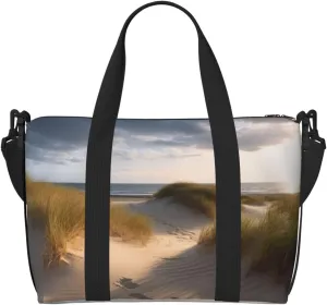 Travel Duffle Bag Weekender Bags for Men Women Adjustable Large Capacity Weekender Overnight Bag Carry On Tote Bags Waterproof Sport Gym Bag for Travel Yoga, Beach Dunes, One Size