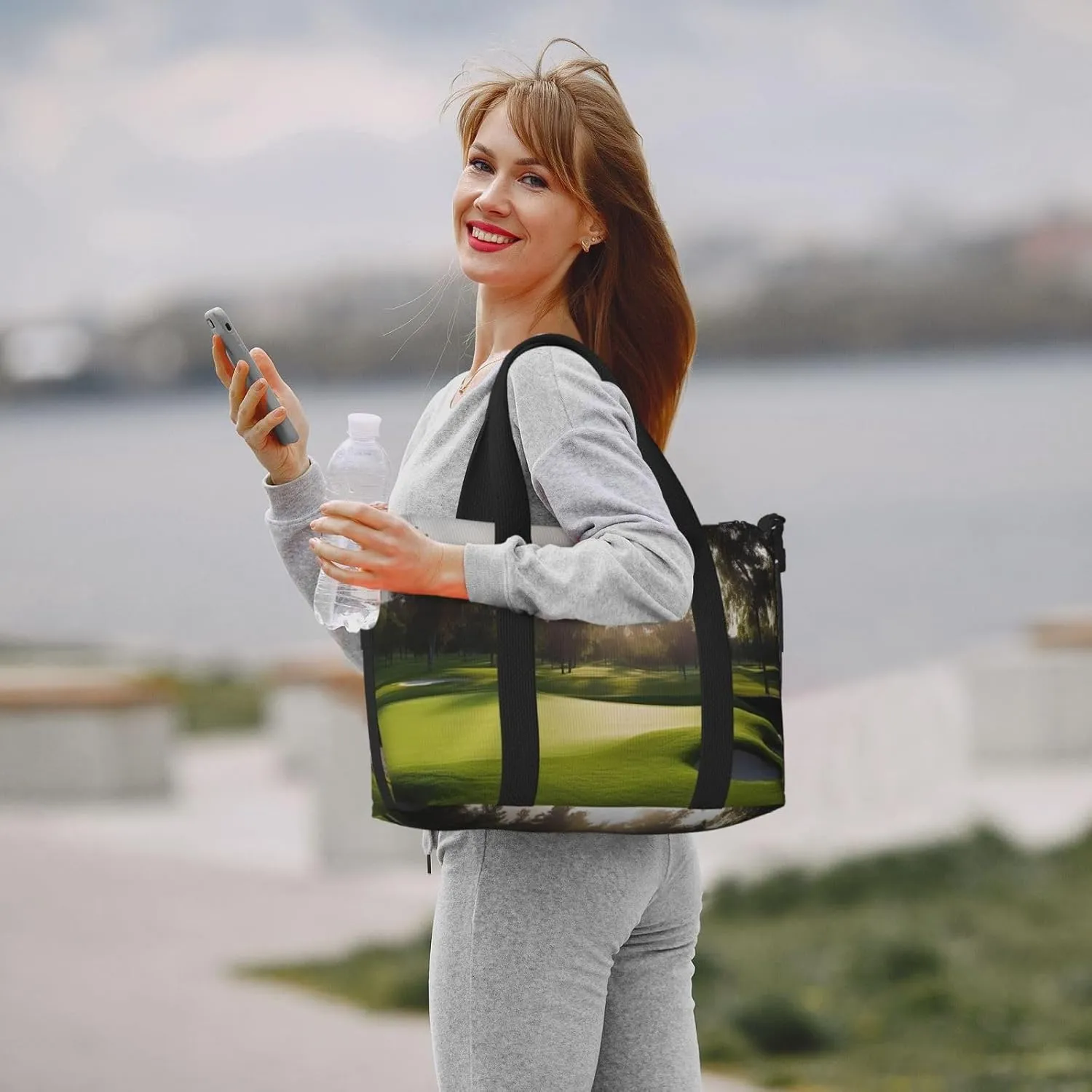 Travel Duffle Bag Weekender Bags for Men Women Adjustable Large Capacity Weekender Overnight Bag Carry On Tote Bags Waterproof Sport Gym Bag for Travel Yoga, Golf Course, One Size