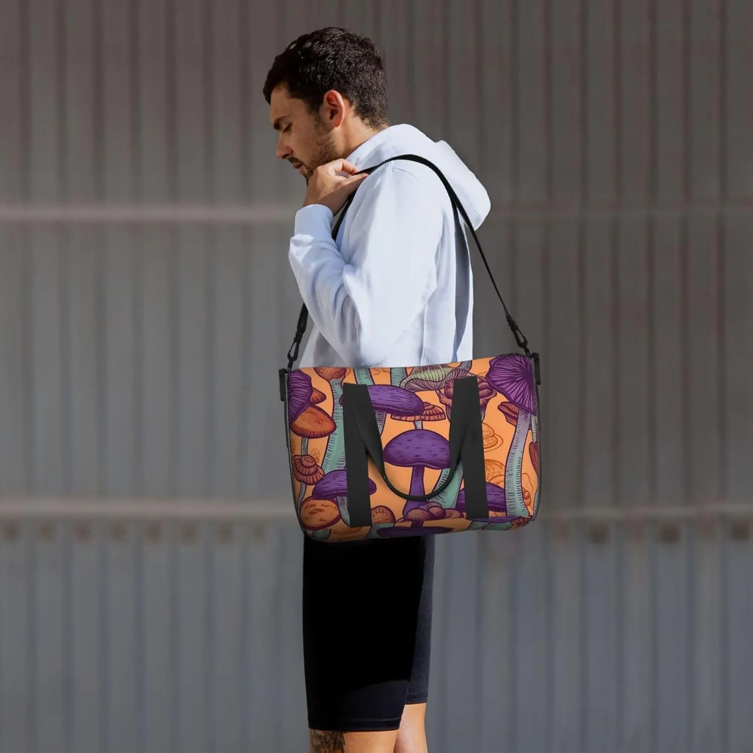 Travel Duffle Bag Weekender Bags for Men Women Adjustable Large Capacity Weekender Overnight Bag Carry On Tote Bags Waterproof Sport Gym Bag for Travel Yoga