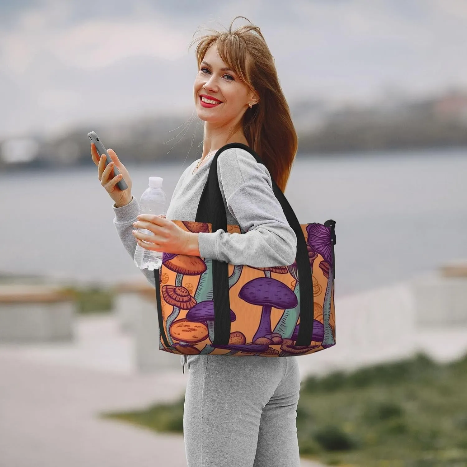 Travel Duffle Bag Weekender Bags for Men Women Adjustable Large Capacity Weekender Overnight Bag Carry On Tote Bags Waterproof Sport Gym Bag for Travel Yoga