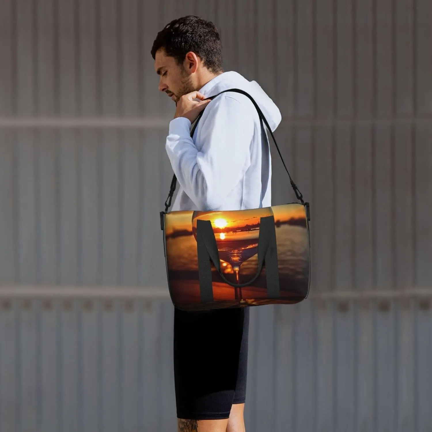 Travel Duffle Bag Weekender Bags for Men Women Adjustable Large Capacity Weekender Overnight Bag Carry On Tote Bags Waterproof Sport Gym Bag for Travel Yoga