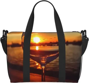Travel Duffle Bag Weekender Bags for Men Women Adjustable Large Capacity Weekender Overnight Bag Carry On Tote Bags Waterproof Sport Gym Bag for Travel Yoga