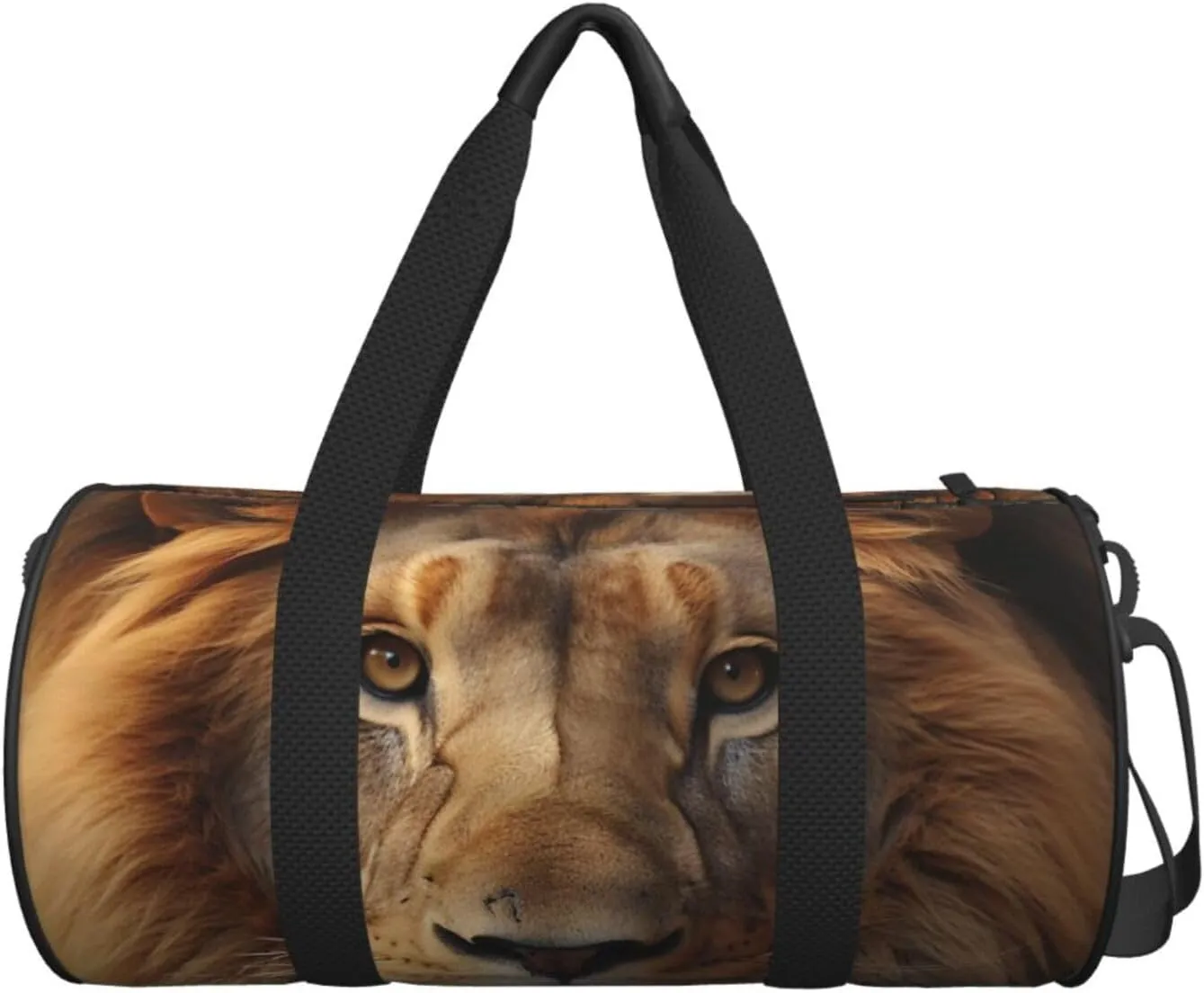 Travel Duffle Bag Weekender Bags for Men Women with Shoe Compartment Large Capacity Weekender Overnight Bag African Lion Head Carry On Tote Bags Sport Gym Bag for Travel Yoga