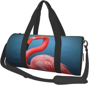 Travel Duffle Bag Weekender Bags for Men Women with Shoe Compartment Large Capacity Weekender Overnight Bag Animal Flamingo Carry On Tote Bags Sport Gym Bag for Travel Yoga