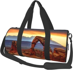 Travel Duffle Bag Weekender Bags For Men Women With Shoe Compartment Large Capacity Weekender Overnight Bag Arches National Park Carry On Tote Bags Sport Gym Bag For Travel Yoga