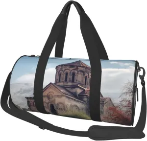 Travel Duffle Bag Weekender Bags For Men Women With Shoe Compartment Large Capacity Weekender Overnight Bag Armenian Church Carry On Tote Bags Sport Gym Bag For Travel Yoga