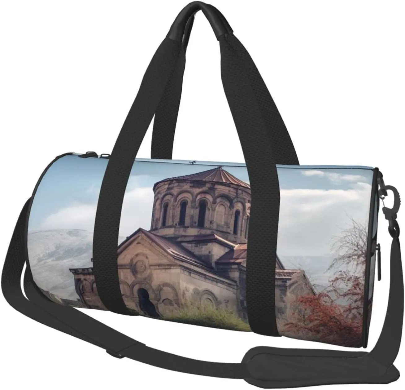 Travel Duffle Bag Weekender Bags For Men Women With Shoe Compartment Large Capacity Weekender Overnight Bag Armenian Church Carry On Tote Bags Sport Gym Bag For Travel Yoga