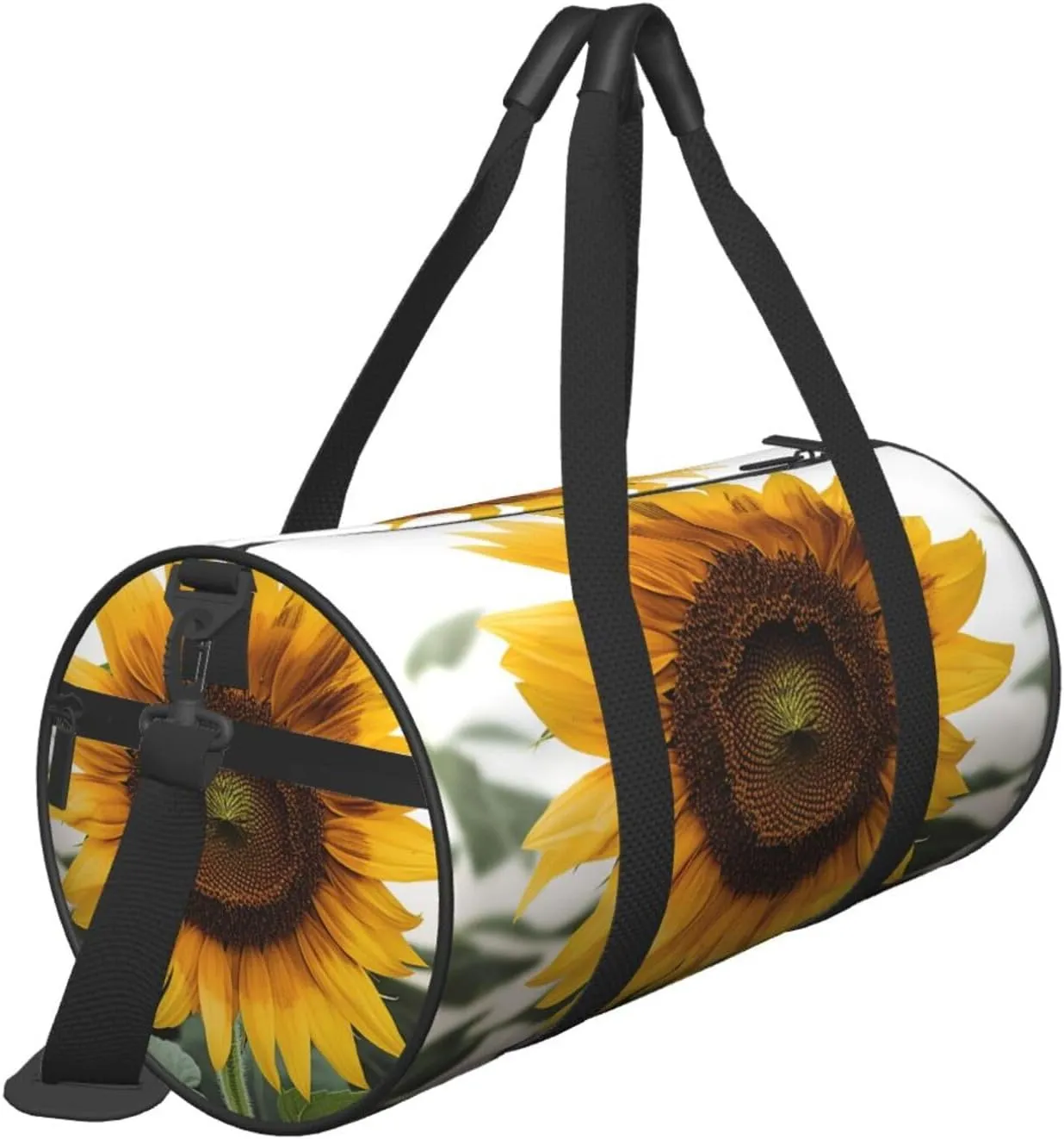 Travel Duffle Bag Weekender Bags for Men Women with Shoe Compartment Large Capacity Weekender Overnight Bag Bloom Sunflower Carry On Tote Bags Sport Gym Bag for Travel Yoga