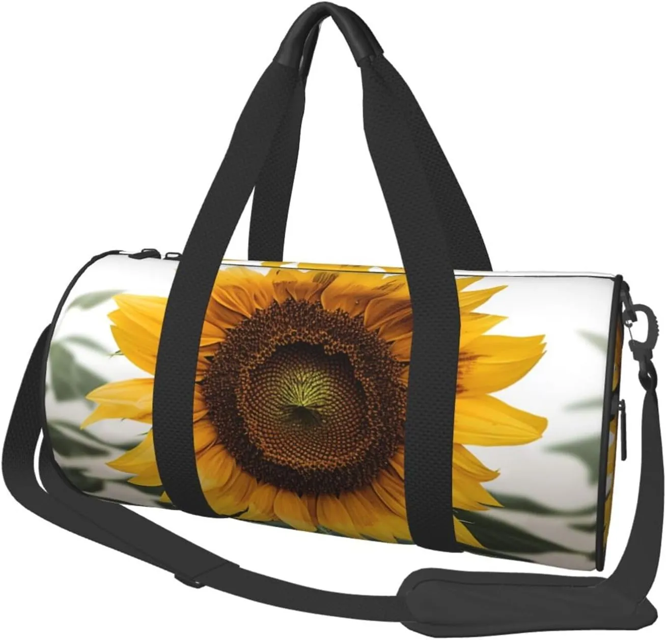 Travel Duffle Bag Weekender Bags for Men Women with Shoe Compartment Large Capacity Weekender Overnight Bag Bloom Sunflower Carry On Tote Bags Sport Gym Bag for Travel Yoga