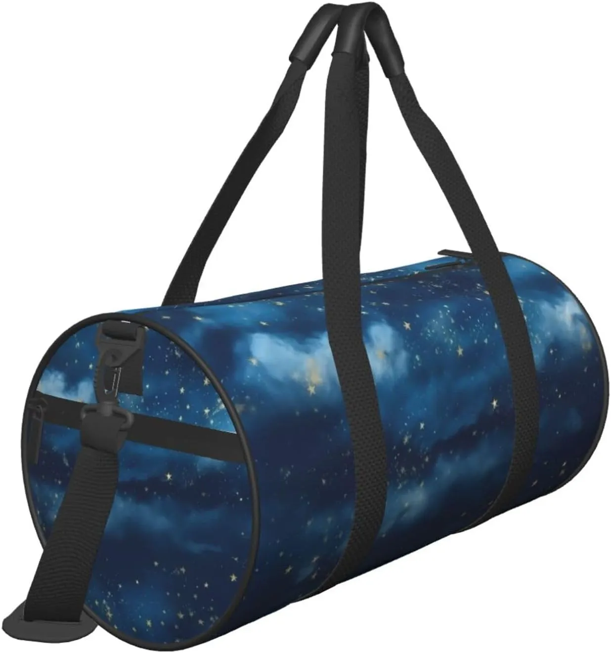 Travel Duffle Bag Weekender Bags For Men Women With Shoe Compartment Large Capacity Weekender Overnight Bag Blue With Sky Stars Carry On Tote Bags Sport Gym Bag For Travel Yoga