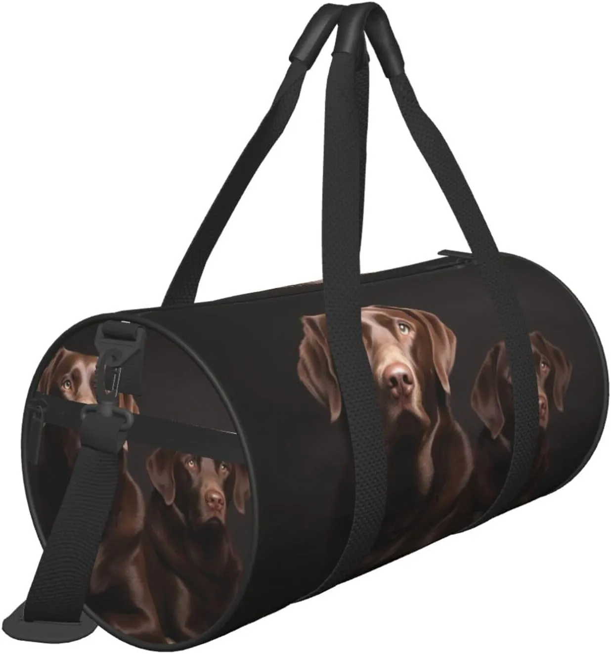Travel Duffle Bag Weekender Bags For Men Women With Shoe Compartment Large Capacity Weekender Overnight Bag Brown Labrador Retriever Carry On Tote Bags Sport Gym Bag For Travel Yoga