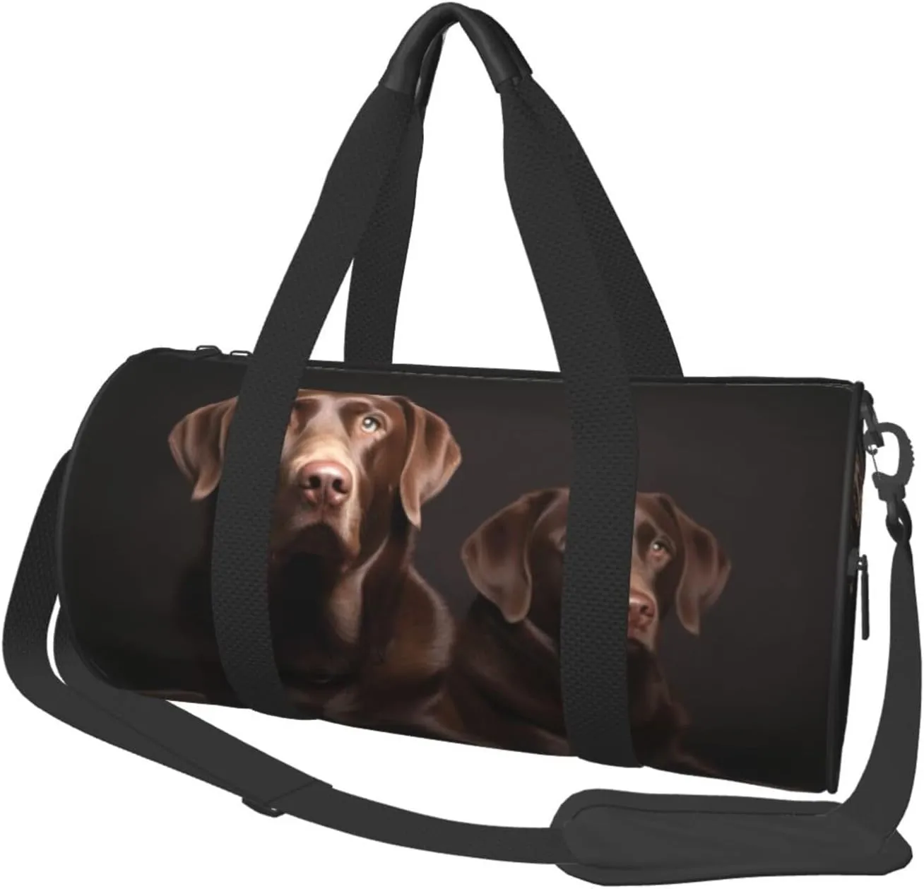 Travel Duffle Bag Weekender Bags For Men Women With Shoe Compartment Large Capacity Weekender Overnight Bag Brown Labrador Retriever Carry On Tote Bags Sport Gym Bag For Travel Yoga