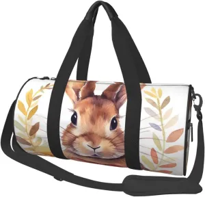 Travel Duffle Bag Weekender Bags for Men Women with Shoe Compartment Large Capacity Weekender Overnight Bag Bunny Rosette Carry On Tote Bags Sport Gym Bag for Travel Yoga