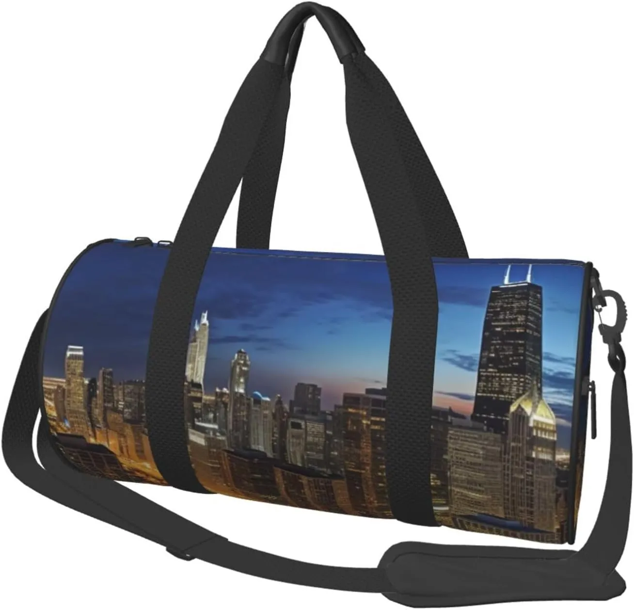 Travel Duffle Bag Weekender Bags For Men Women With Shoe Compartment Large Capacity Weekender Overnight Bag Chicago Illinois Usa Carry On Tote Bags Sport Gym Bag For Travel Yoga