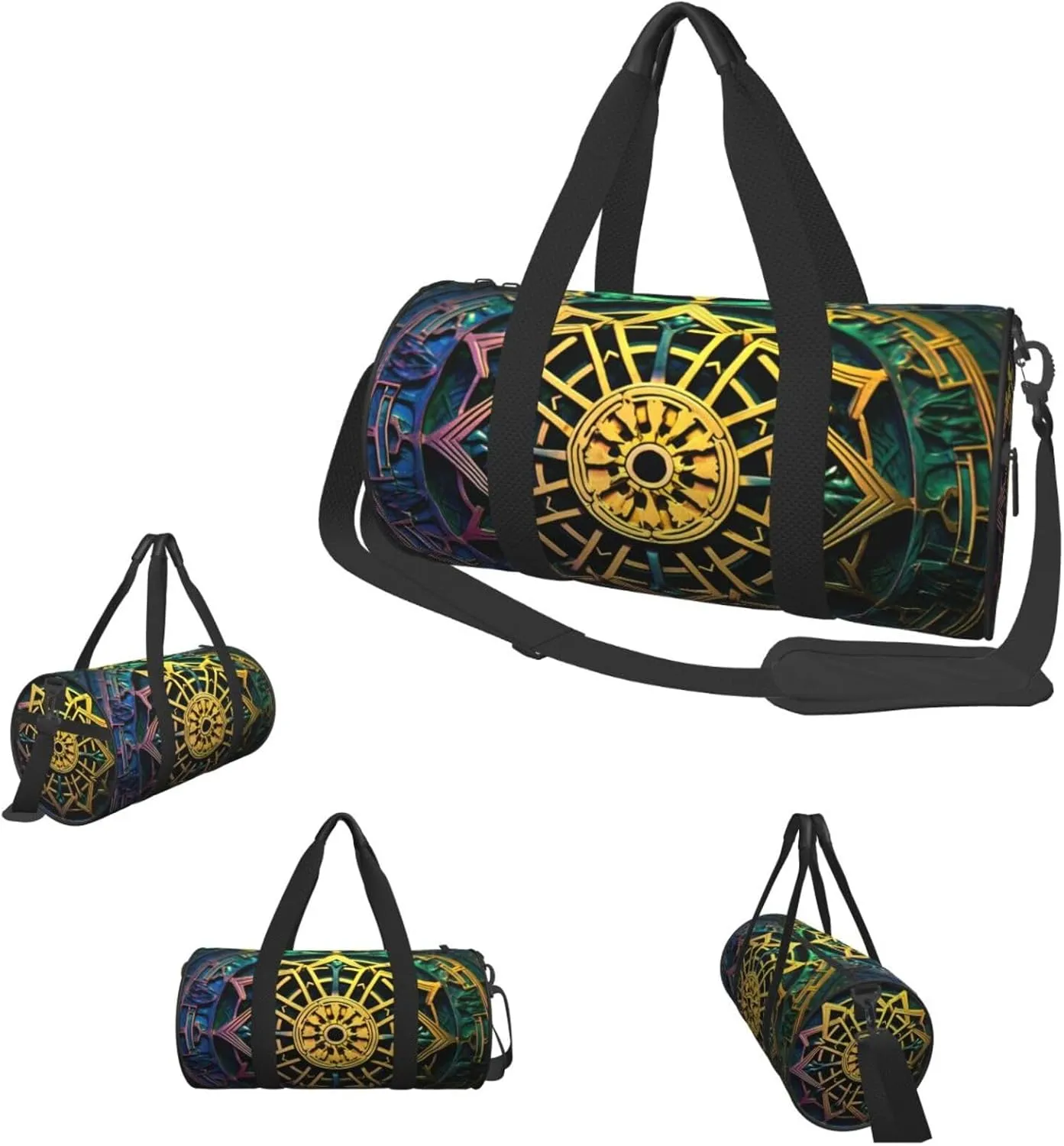 Travel Duffle Bag Weekender Bags For Men Women With Shoe Compartment Large Capacity Weekender Overnight Bag Circular Key Carry On Tote Bags Sport Gym Bag For Travel Yoga
