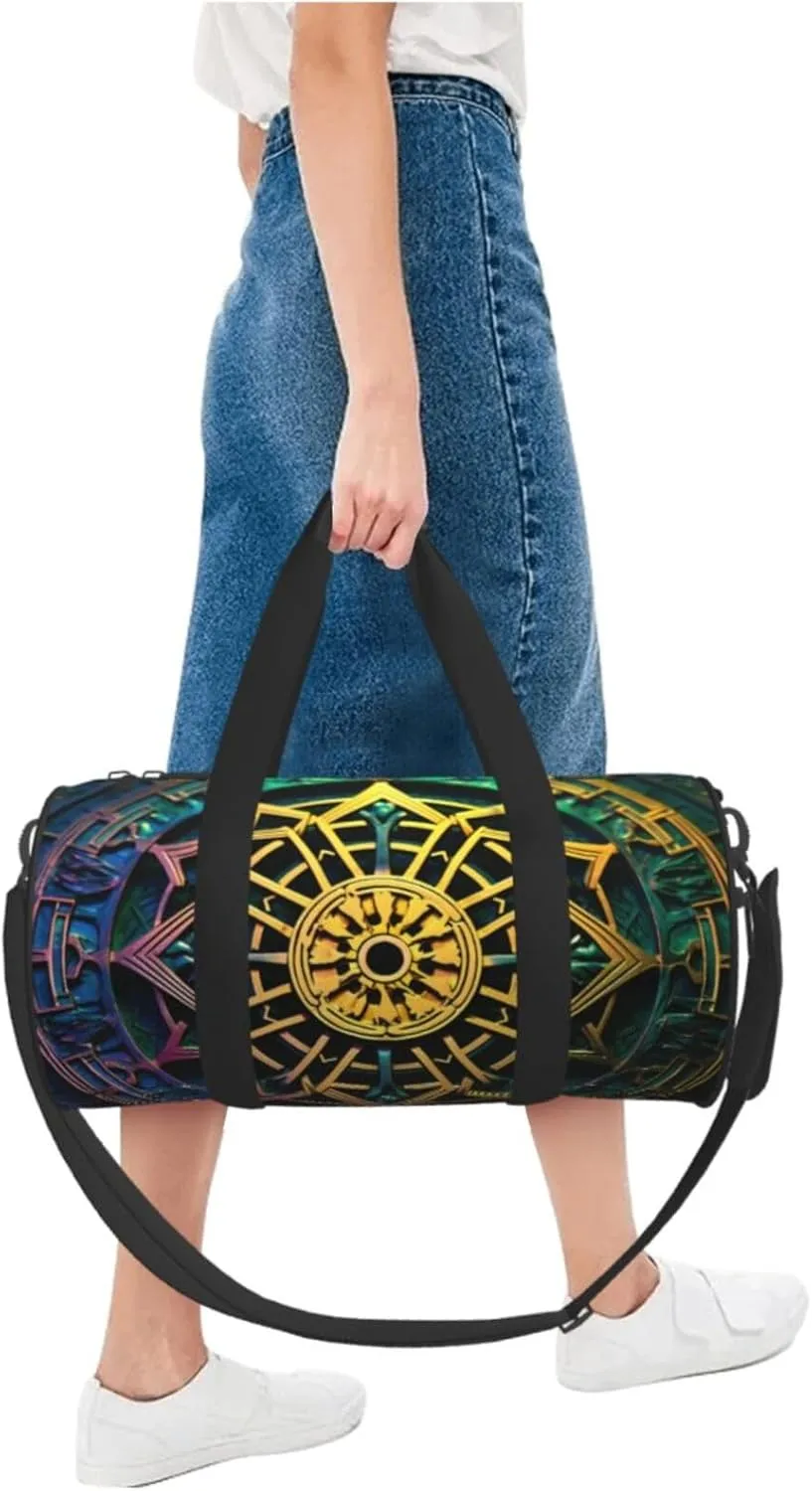 Travel Duffle Bag Weekender Bags For Men Women With Shoe Compartment Large Capacity Weekender Overnight Bag Circular Key Carry On Tote Bags Sport Gym Bag For Travel Yoga