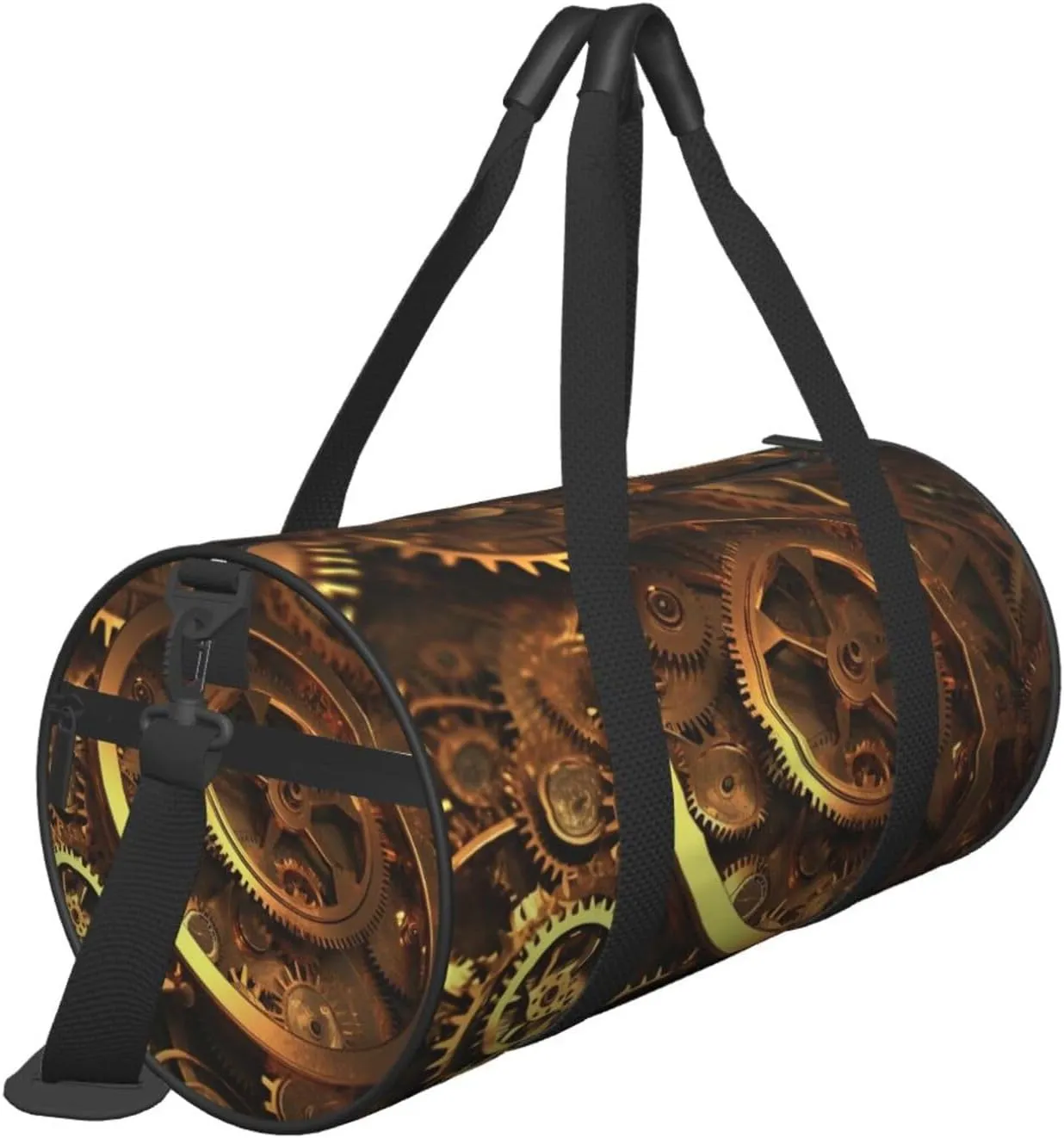 Travel Duffle Bag Weekender Bags For Men Women With Shoe Compartment Large Capacity Weekender Overnight Bag Cool Steampunk Gears Carry On Tote Bags Sport Gym Bag For Travel Yoga