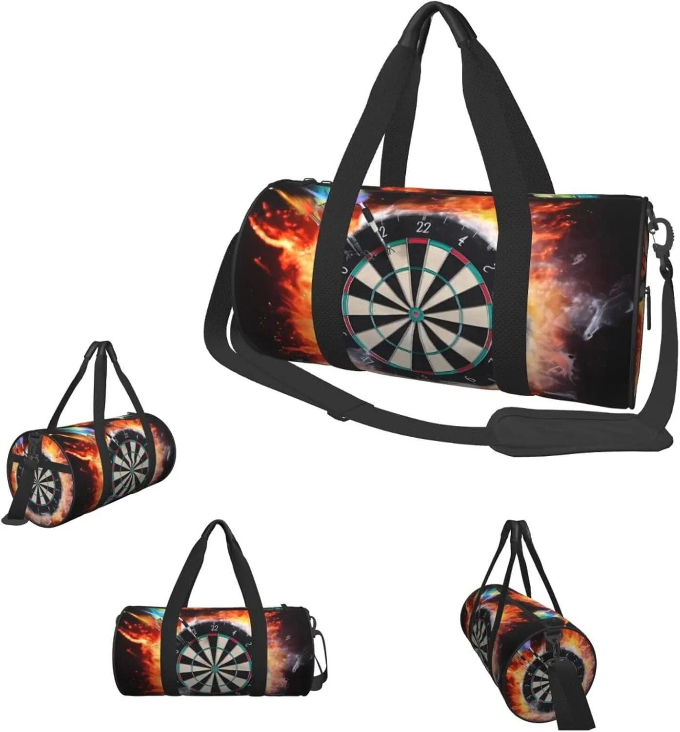 Travel Duffle Bag Weekender Bags For Men Women With Shoe Compartment Large Capacity Weekender Overnight Bag Dart Board Carry On Tote Bags Sport Gym Bag For Travel Yoga