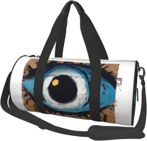 Travel Duffle Bag Weekender Bags for Men Women with Shoe Compartment Large Capacity Weekender Overnight Bag Evil Eye Carry On Tote Bags Sport Gym Bag for Travel Yoga