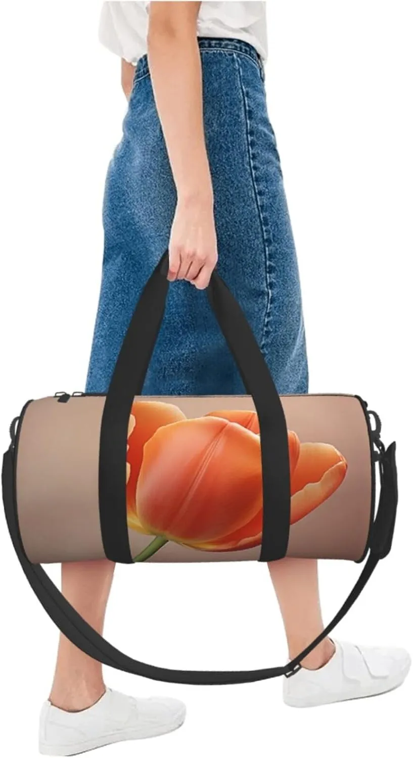 Travel Duffle Bag Weekender Bags for Men Women with Shoe Compartment Large Capacity Weekender Overnight Bag Flower Carry On Tote Bags Sport Gym Bag for Travel Yoga