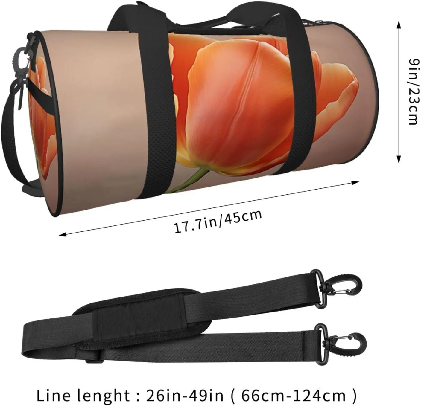 Travel Duffle Bag Weekender Bags for Men Women with Shoe Compartment Large Capacity Weekender Overnight Bag Flower Carry On Tote Bags Sport Gym Bag for Travel Yoga