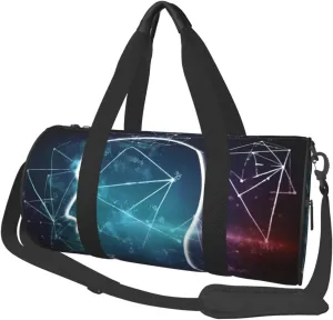 Travel Duffle Bag Weekender Bags For Men Women With Shoe Compartment Large Capacity Weekender Overnight Bag Formulas Shapes Theory Math Lesson Carry On Tote Bags Sport Gym Bag For Travel Yoga