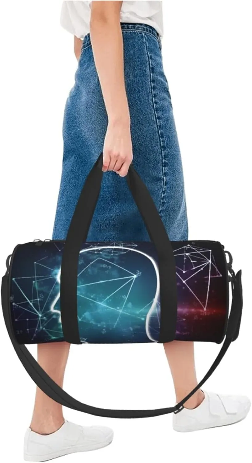 Travel Duffle Bag Weekender Bags For Men Women With Shoe Compartment Large Capacity Weekender Overnight Bag Formulas Shapes Theory Math Lesson Carry On Tote Bags Sport Gym Bag For Travel Yoga
