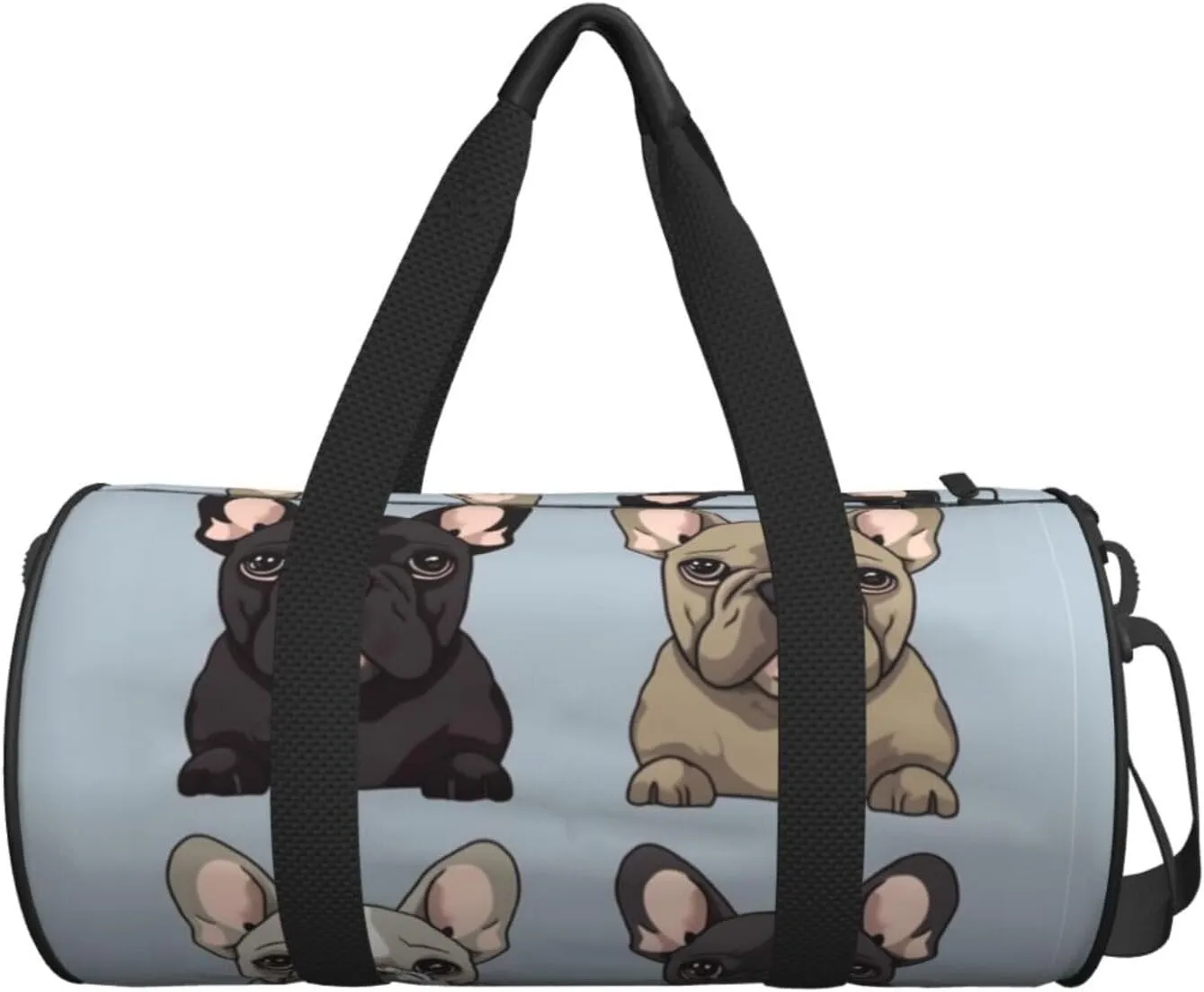 Travel Duffle Bag Weekender Bags For Men Women With Shoe Compartment Large Capacity Weekender Overnight Bag French Bulldog Carry On Tote Bags Sport Gym Bag For Travel Yoga