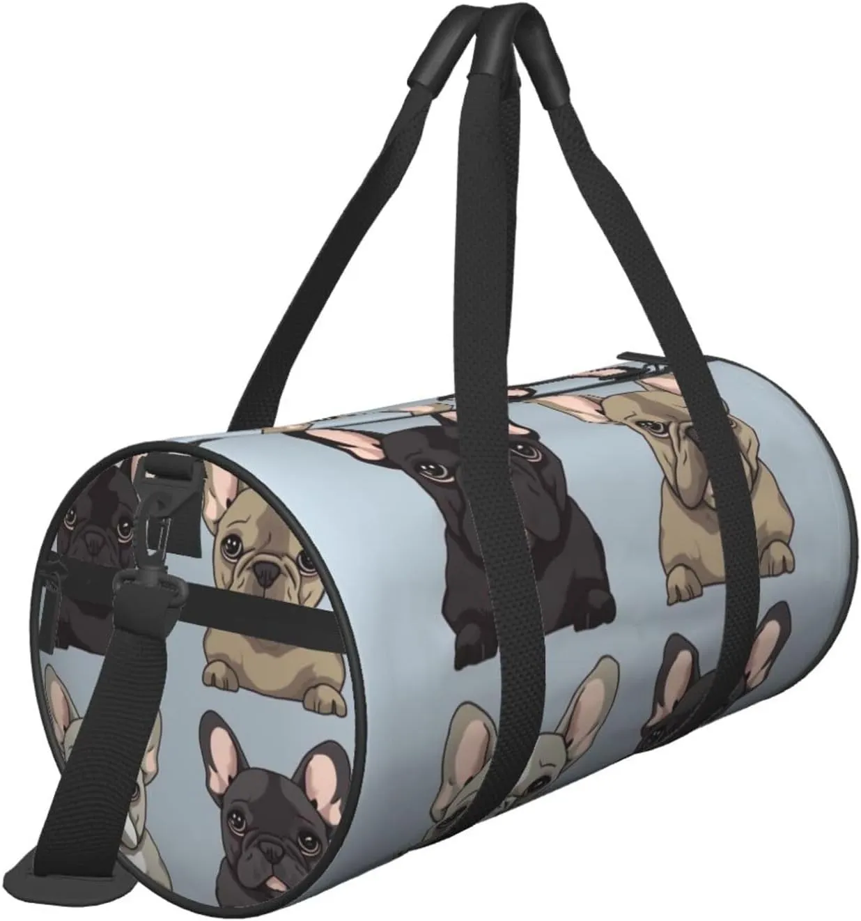 Travel Duffle Bag Weekender Bags For Men Women With Shoe Compartment Large Capacity Weekender Overnight Bag French Bulldog Carry On Tote Bags Sport Gym Bag For Travel Yoga