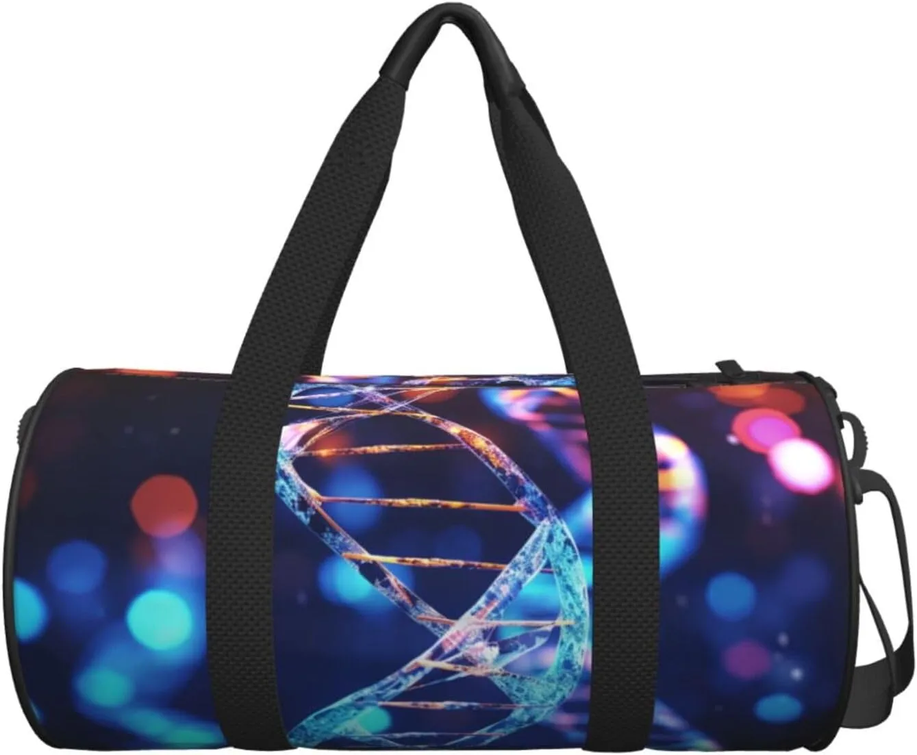 Travel Duffle Bag Weekender Bags For Men Women With Shoe Compartment Large Capacity Weekender Overnight Bag Genetic Helix Carry On Tote Bags Sport Gym Bag For Travel Yoga