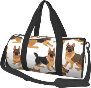 Travel Duffle Bag Weekender Bags For Men Women With Shoe Compartment Large Capacity Weekender Overnight Bag German Shepherd Carry On Tote Bags Sport Gym Bag For Travel Yoga