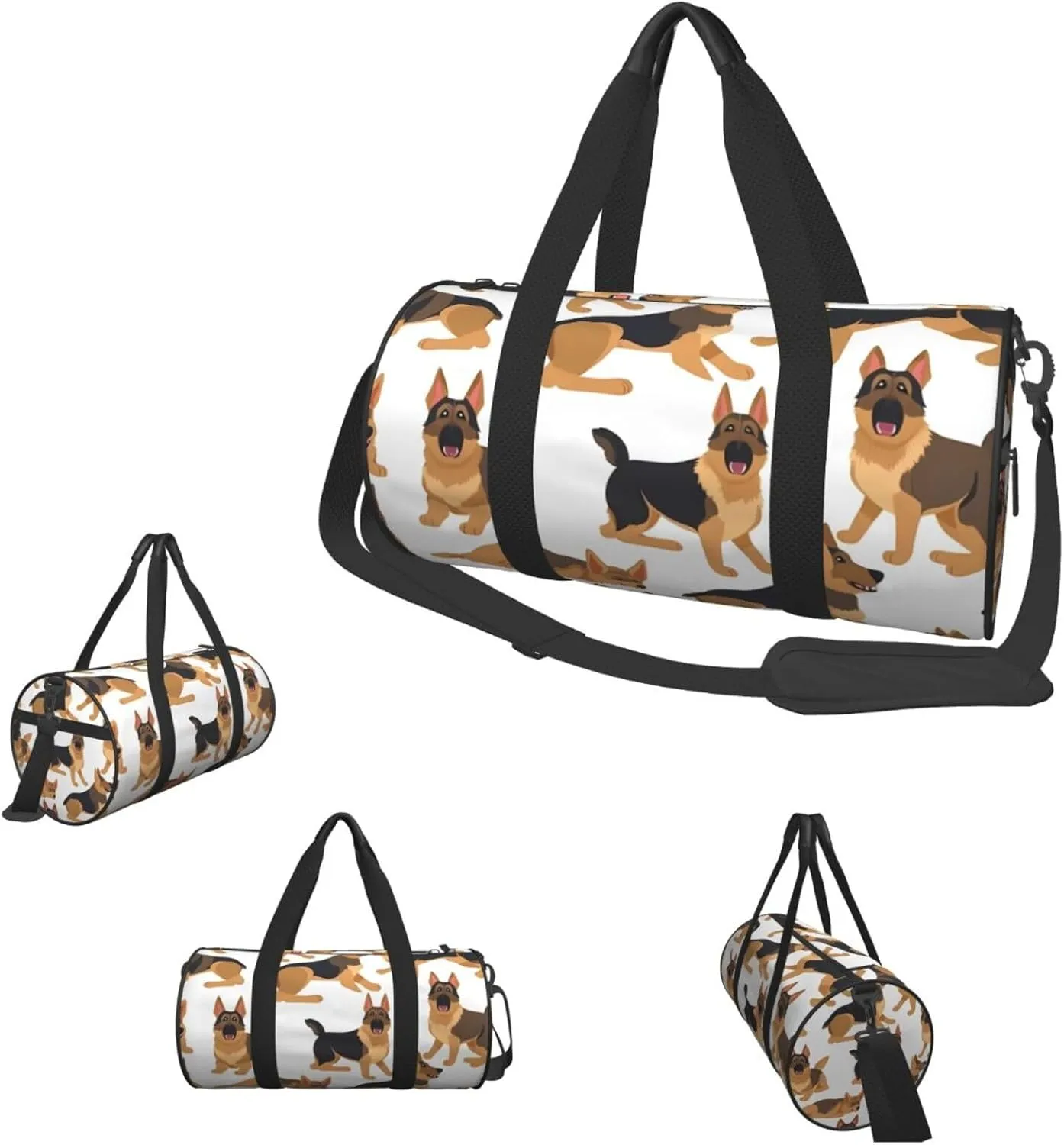 Travel Duffle Bag Weekender Bags For Men Women With Shoe Compartment Large Capacity Weekender Overnight Bag German Shepherd Carry On Tote Bags Sport Gym Bag For Travel Yoga