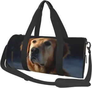 Travel Duffle Bag Weekender Bags For Men Women With Shoe Compartment Large Capacity Weekender Overnight Bag Golden Retriever Carry On Tote Bags Sport Gym Bag For Travel Yoga