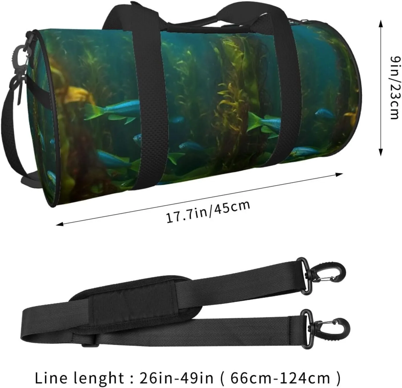 Travel Duffle Bag Weekender Bags For Men Women With Shoe Compartment Large Capacity Weekender Overnight Bag Important Habitat Fish Grow Dope Carry On Tote Bags Sport Gym Bag For Travel Yoga