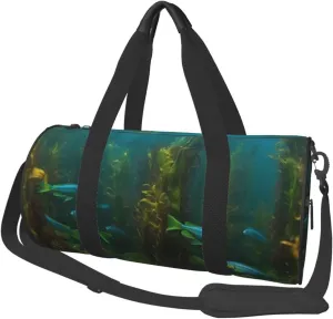 Travel Duffle Bag Weekender Bags For Men Women With Shoe Compartment Large Capacity Weekender Overnight Bag Important Habitat Fish Grow Dope Carry On Tote Bags Sport Gym Bag For Travel Yoga