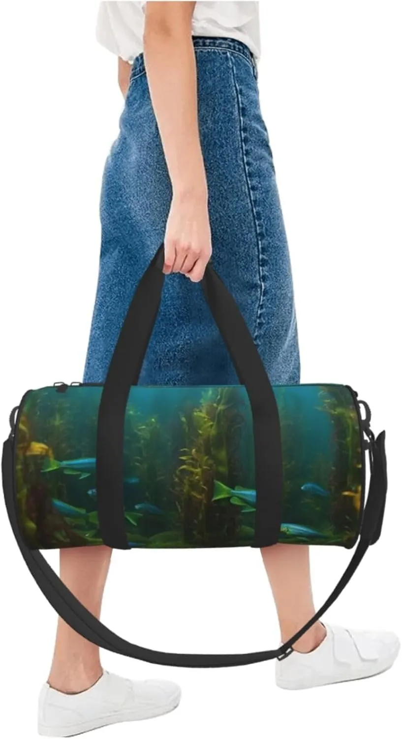 Travel Duffle Bag Weekender Bags For Men Women With Shoe Compartment Large Capacity Weekender Overnight Bag Important Habitat Fish Grow Dope Carry On Tote Bags Sport Gym Bag For Travel Yoga