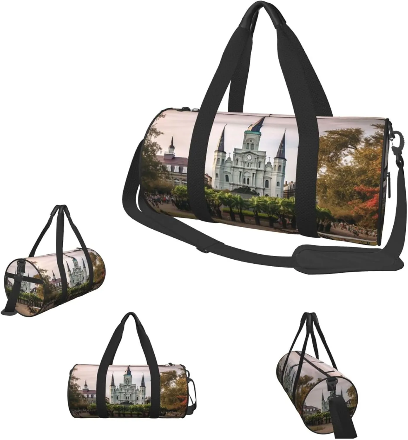 Travel Duffle Bag Weekender Bags For Men Women With Shoe Compartment Large Capacity Weekender Overnight Bag Jackson Square Carry On Tote Bags Sport Gym Bag For Travel Yoga